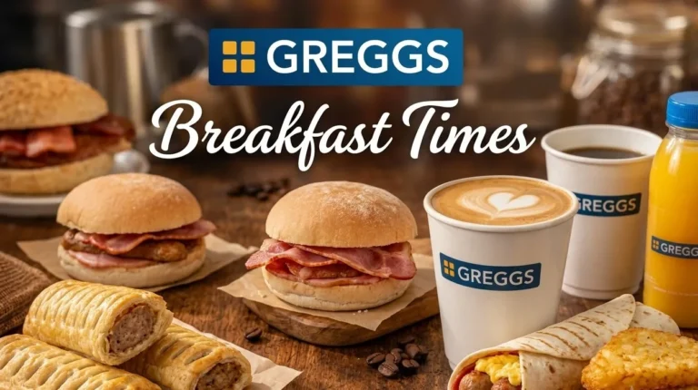 Greggs Breakfast Times