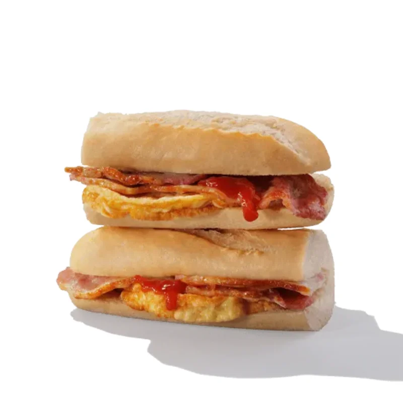 Bacon and Omelette Breakfast Baguette