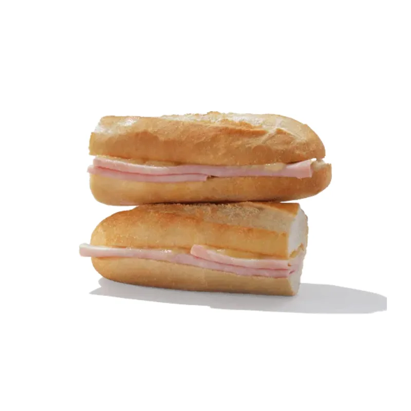 Hot Ham and Cheese Baguette