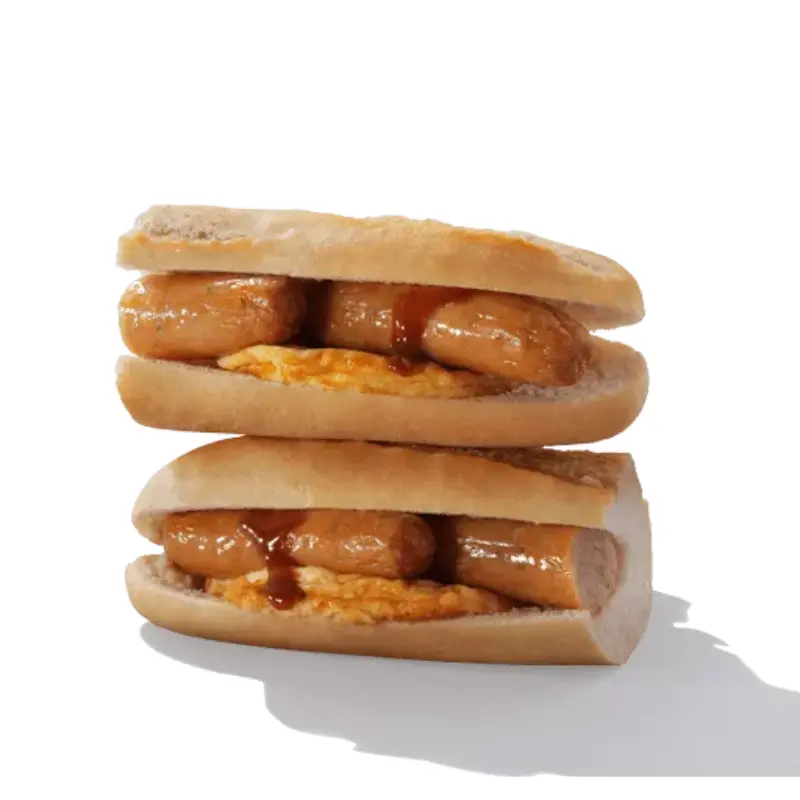 Sausage and Omelette Breakfast Baguette